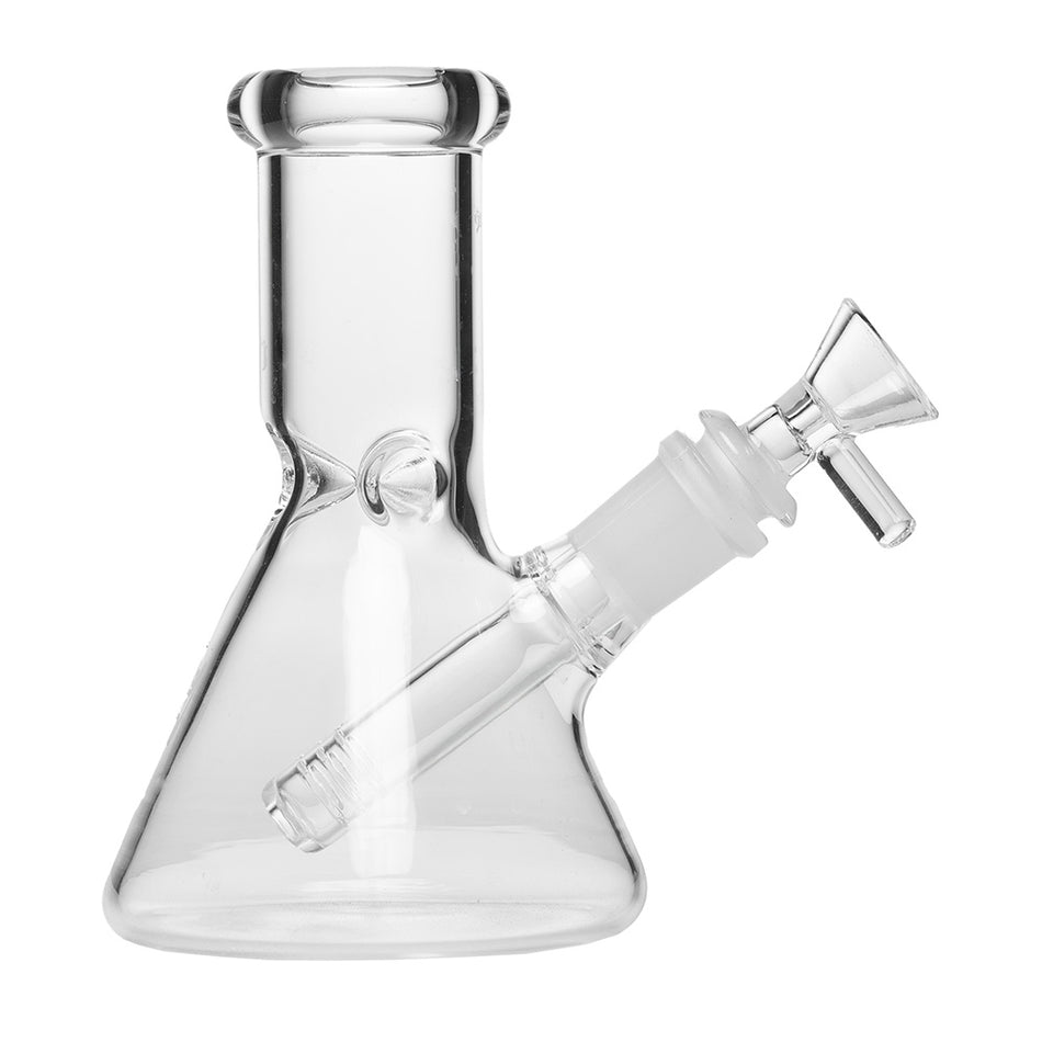 (WATER PIPE) 6" HUMAN GRADE BEAKER - CLEAR
