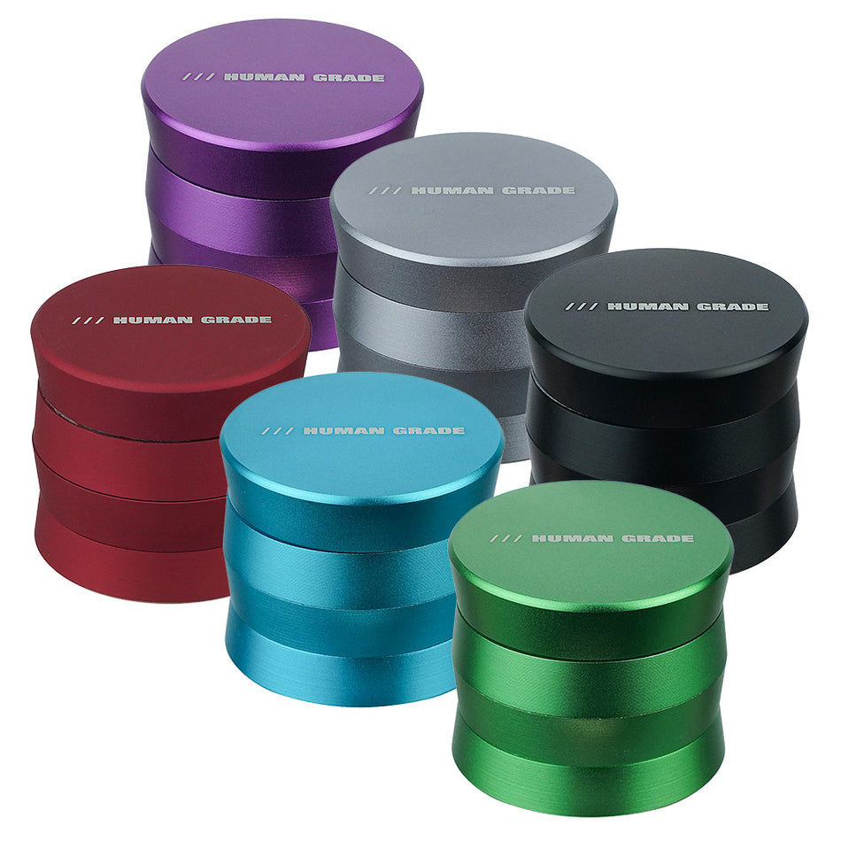 (GRINDER) 2" HUMAN GRADE 4PC #3A - BLACK