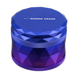 (GRINDER) 2.5" HUMAN GRADE 4PC #7F - BLUE PURPLE