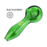 (HAND PIPE) 4" KRAVE BUILT IN SCREEN - GREEN