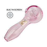 (HAND PIPE) 4" KRAVE BUILT IN SCREEN - PINK