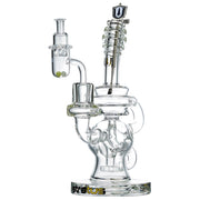 (WATER PIPE) STRATUS TWISTER RECYCLER WITH SPINNING BANGER SET - CLEAR