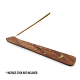 (INCENSE BURNER) WOOD BOAT 12CT