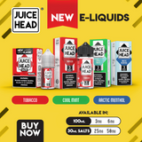 (SALT) JUICE HEAD E-JUICE 30ML - NEW FLAVOR ADDED!