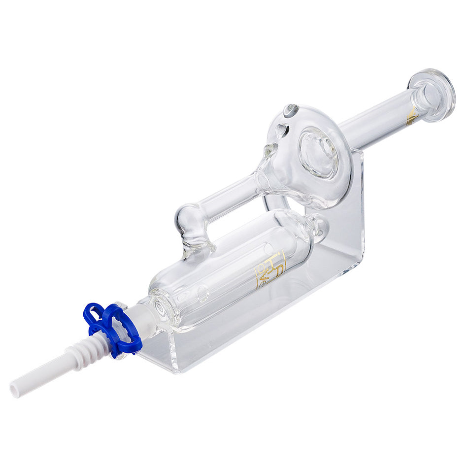 (NECTAR COLLECTOR) 10.5" KRAVE RECYCLER WITH CERAMIC TIP - CLEAR