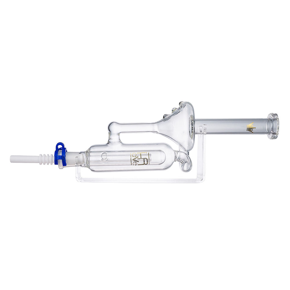 (NECTAR COLLECTOR) 10.5" KRAVE RECYCLER WITH CERAMIC TIP - CLEAR