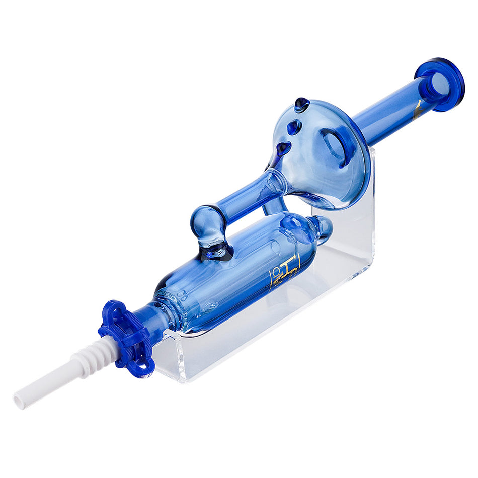(NECTAR COLLECTOR) 10.5" KRAVE RECYCLER WITH CERAMIC TIP - BLUE