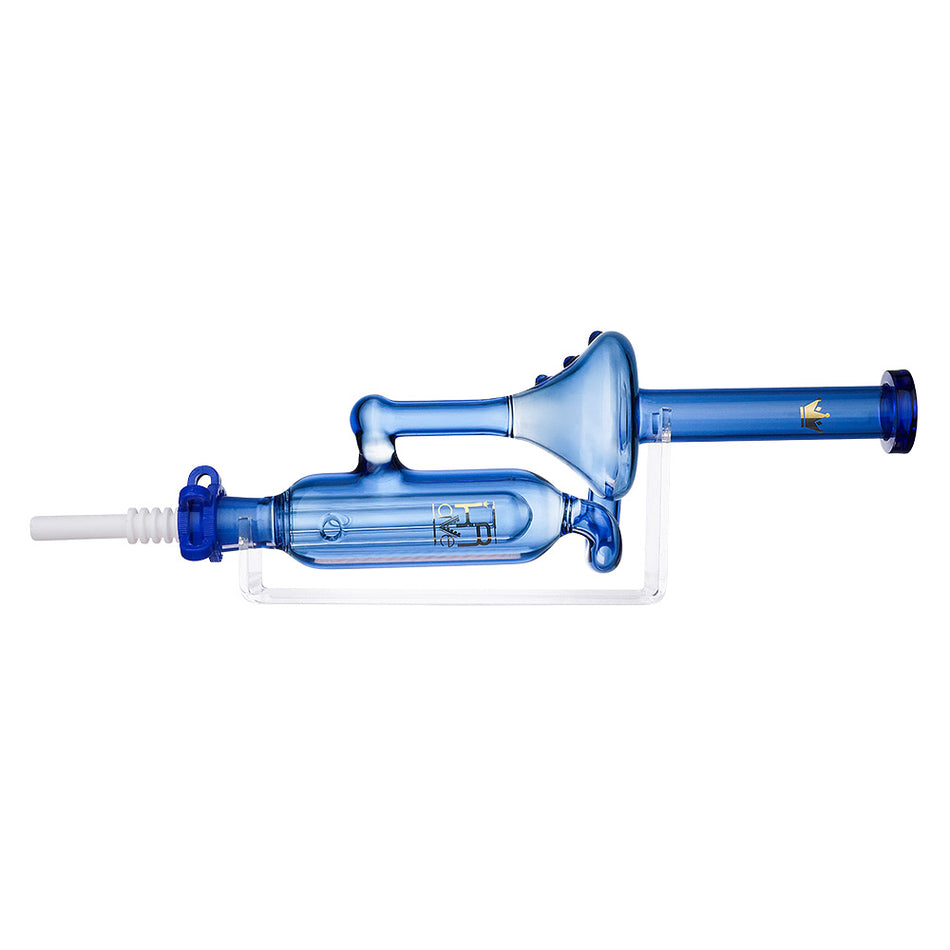 (NECTAR COLLECTOR) 10.5" KRAVE RECYCLER WITH CERAMIC TIP - BLUE
