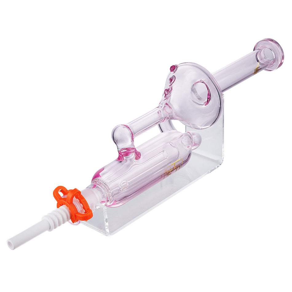 (NECTAR COLLECTOR) 10.5" KRAVE RECYCLER WITH CERAMIC TIP - PINK