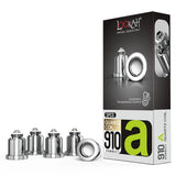(VAPORIZER) LOOKAH 910 QUARTZ DISH COILS - 5CT