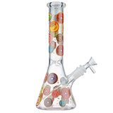 (WATER PIPE) 10" GLOW BEAKER DONUT DREAM - A