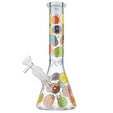 (WATER PIPE) 10" GLOW BEAKER DONUT DREAM - B