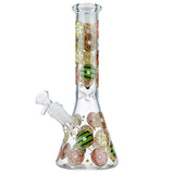(WATER PIPE) 10" GLOW BEAKER DONUT DREAM - D