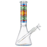 (WATER PIPE) 10" GLOW PSYCHEDELIC WAVE - LIGHT BLUE