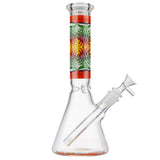 (WATER PIPE) 10" GLOW PSYCHEDELIC WAVE - ORANGE