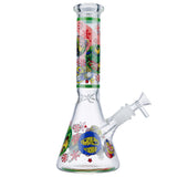 (WATER PIPE) 10" GLOW BEAKER CANDY RUSH - B