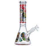 (WATER PIPE) 10" GLOW BEAKER CANDY RUSH - C