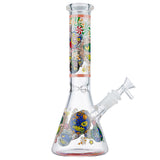 (WATER PIPE) 10" GLOW BEAKER CANDY RUSH - D