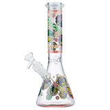 (WATER PIPE) 10" GLOW BEAKER CANDY RUSH - D