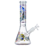 (WATER PIPE) 10" GLOW BEAKER CANDY RUSH - E