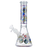 (WATER PIPE) 10" GLOW BEAKER CANDY RUSH - E
