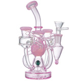 (WATER PIPE) 8" DOUBLE SHOT - PINK