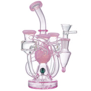 (WATER PIPE) 8" DOUBLE SHOT - PINK