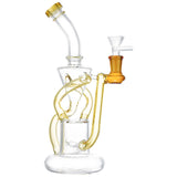 (RECYCLER) 9.5" TRIPLE SHOOTER INLINE PERC - GOLD