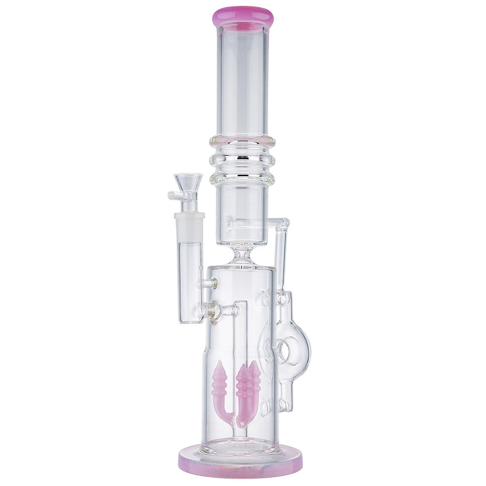(WATER PIPE) 17" LOOKAH STYLE WHEEL ON THE SIDE - JADE PINK