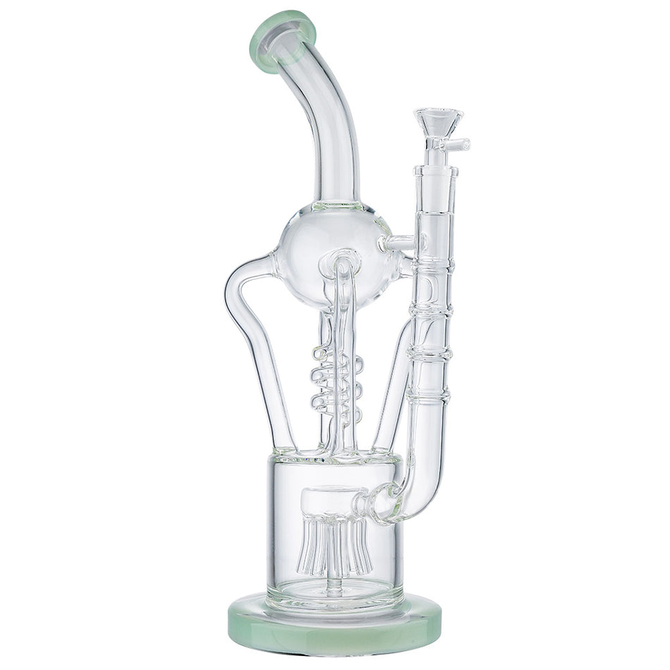 (WATER PIPE) 14" SCIENTIFIC - JADE GREEN