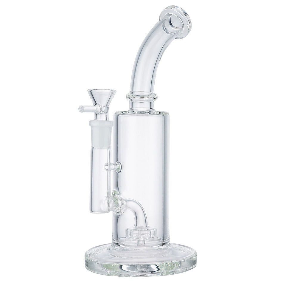 (WATER PIPE) 9.5" MATRIX WHIEEL PERC - CLEAR