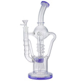 (WATER PIPE) 13" SPHERE ON MULTI PERC - PURPLE