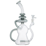 (WATER PIPE) 12.5" TRIPLE DONUTS - GREY