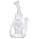 (RECYCLER) 8.5" 5 BARREL UNDER HORNS - CLEAR