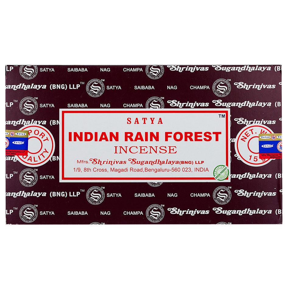 (INCENSE) NAG CHAMPA 15G - INDIAN RAIN FOREST 12CT