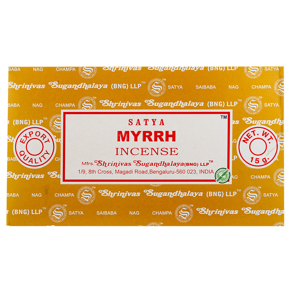 (INCENSE) NAG CHAMPA 15G - MYRRH 12CT