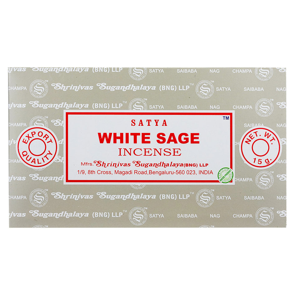 (INCENSE) NAG CHAMPA 15G - WHITE SAGE 12CT