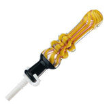 (NECTAR STRAW) DOUBLE RING COLOR LINE WITH 10mm CERAMIC TIP