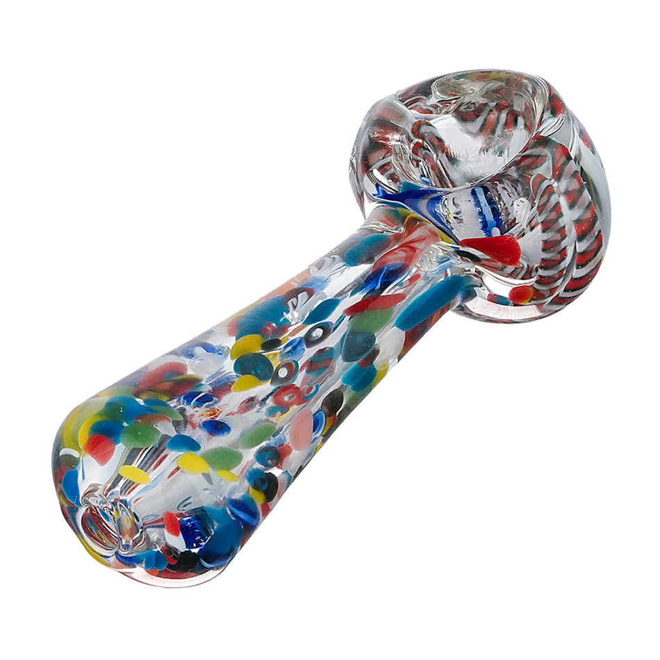(HAND PIPE) 3.75" COLOR DOT FRITS