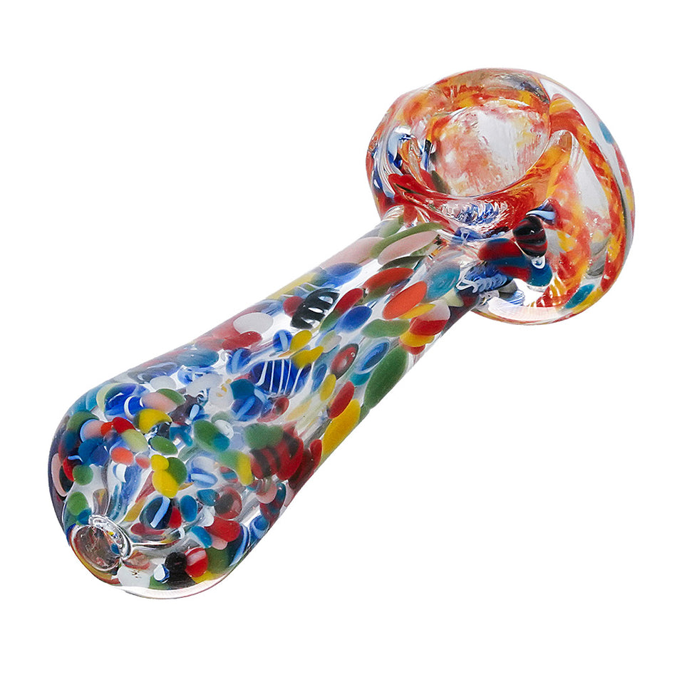 (HAND PIPE) 3.75" COLOR DOT FRITS