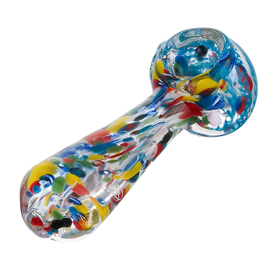 (HAND PIPE) 3.75" COLOR DOT FRITS