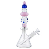 (NECTAR STRAW) CERAMIC SCREW TIP WITH WATER PIPE - BLUE PINK
