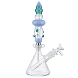 (NECTAR STRAW) CERAMIC SCREW TIP WITH WATER PIPE - TEAL JADE BLUE