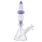 (NECTAR STRAW) CERAMIC SCREW TIP WITH WATER PIPE - WHITE PURPLE