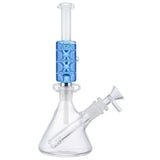 (NECTAR STRAW) FREEZABLE CERAMIC SCREW TIP WITH WATER PIPE - BLUE