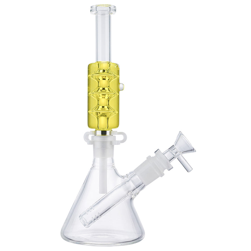 (NECTAR STRAW) FREEZABLE CERAMIC SCREW TIP WITH WATER PIPE - YELLOW
