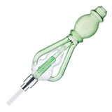 (NECTAR STRAW) WITH WATER PIPE & CERAMIC SCREW TIP - GREEN