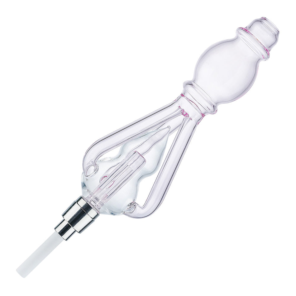 (NECTAR STRAW) WITH WATER PIPE & CERAMIC SCREW TIP - PINK