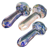 (HAND PIPE) 3.5" HEAVY DICHRO SPOON PIPE - ASSORTED