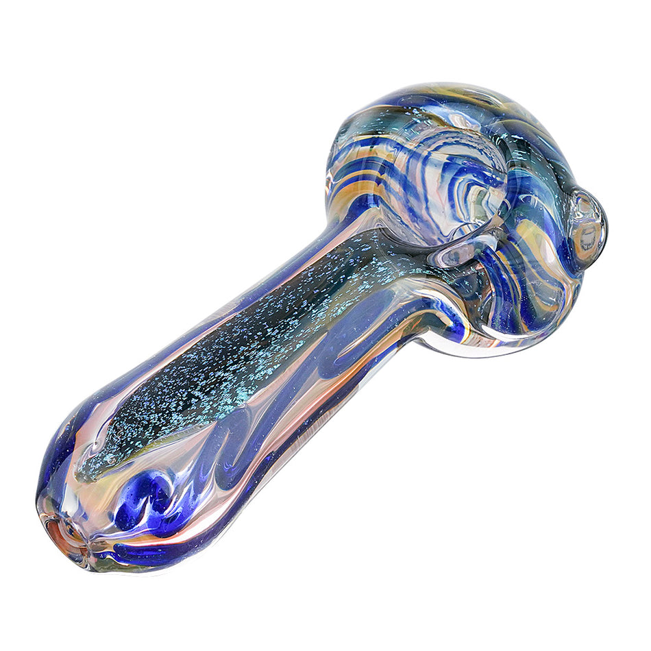 (HAND PIPE) 3.5" HEAVY DICHRO SPOON PIPE - ASSORTED